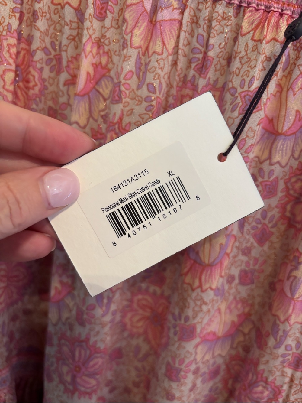 Spell and the Gypsy Collective Poinciana Maxi Skirt In Cotton Candy size XL NWT - Picture 8 of 13